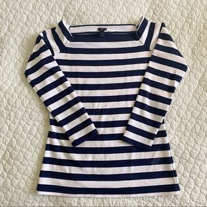 J. Crew striped boatneck top